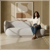 Eliteelegance Wood 2 Seater With Upholstery Non Storage Sofa In Grey Colour