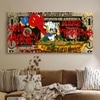 Luxury Money Graffiti Canvas Wall Painting Living Room Decor 22x46 Inch