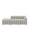 Chiccomfort Wood 3 Seater With Upholstery Non Storage Sofa In White Colour