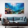 The Castle Decor Underwater Wall Art Set of 5 27x48 Inch