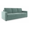 Apollo Sofa Set (Colour : Dusty Turquoise Velvet, Cushion : Hard, Back Type : Regular, Seater : 3+2+1)