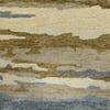 Ziya Water Blue Abstract Hand-Tufted Viscose 5X3 Feet Carpet
