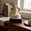 Devotional Divine Aura Shiva Statue in White Colour