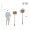 Cusp Sisal Fiber Handcrafted Floor Lamp