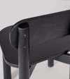 Sita Solid Wood Dining Chair In Black Finish