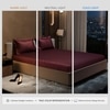 Stoa Paris 300TC UltrSatin King Bedsheet Set Satin King Velvet Wine