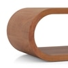 Keno Solid Wood Rectangular Coffee Table In Amber Walnut Finish