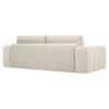 Riyab 3 Seater Fold Out Sofa Cum Bed In Cream Colour