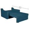 Step  Pull Out Sofa cum Bed  in T Blue Colour