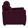 Alvaro Velvet 1 Seater Sofa Red wine Color