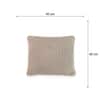 Moss Knit Stone Cotton Knitted Decorative Cushion Cover 16 x 16 Inches