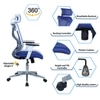 Wiweangs High Back Ergonomic Chair in Blue Colour