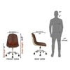 Beautiful Leatherette Dining Chair in Brown & Cream Colour