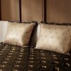 Stoa Paris Satin King Size Bedsheet with 2 Pillow Covers  Size Midnight Glamour