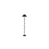 Eliot Black Fabric Floor Lamp with Black Iron Base