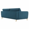 Rockson Fabric Sofa (Teal Blue)