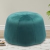 Boho Ottoman in Peacock Teal Colour