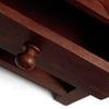 Snooze Solid Wood Bedside Table in Mahogany Finish
