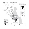 Wave Ergonomic Office Chair in Grey Colour