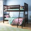 Barnley Bunk Bed In Dark Walnut Finish