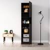 Hexa Red Wooden 2 Door Wardrobe with Hanging Space in Flower Wenge Colour