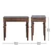 Aninya Shesham Solid Wood 1 Drawer Desk In Provincial Teak Finish