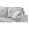 William Solid Wood Sofa cum Bed in Grey