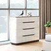 Baltoro Engineering Wood Chest of 5 Drawers in White Finish