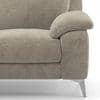 Emila 1 Seater Fabric Sofa In Fossil Weave Colour