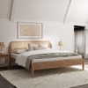 Meadow Non Storage Cane King Size Bed in Natural Finish