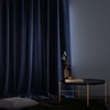 Stoa Paris Velvet Curtains for Window, Premium Dim-Out Curtain for Pack of 1, Date Night - Blue Enigma