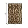 Jaipur Rugs Botanical Wool And Viscose 6x9 Feet Dark Brown And Indian Brown Hand Tufted Rug Carpet
