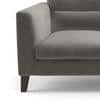 Lewis 2 Seater Fabric Sofa in Ash Grey Velvet Colour