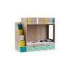 Pinwheels Bunk Bed with Storage in Oak Colour BKBB039