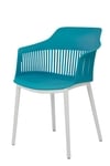 Kepler Brooks Senora Cafeteria Dining Chair in Blue Colour
