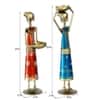 Desert Art Metal Handpainted Lady Doll Showpiece Set of 2