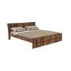 Antilles Solid Wood King Size Non Storage Bed In Brown Finish
