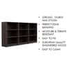 Hexa Engineered Wood Bookshelf Multipurpose Storage Rack in Flower Wenge Colour
