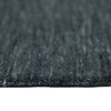Lawson Dark Gray Solid Woven Wool 6X4 Feet Carpet