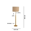 Devansh Wood & Metal Floor Lamp
