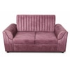 Nura 2 Seater Sofa In Fabric Pink Color