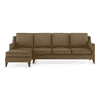 Abbey Sectional Sofa (Colour : Dune, Cushion : Soft, Seater : Left Aligned 3 Seater + Left Aligned Chaise)
