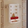 Bluewud Shubh Mini Engineered Wood Prayerut In White Finish