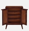 Lifty  Sheesham Wood Shoe Cabinet In Provincial Teak Finish
