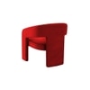 Ashley Velvet Accent Chair in Red Colour