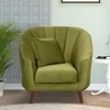 Nilo Velvet 1 Seater Sofa  in Mint Green Colour