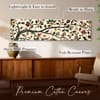 Traditional Kalamkari Botanical Canvas Wall Art 12 x 46 Inch