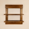 Verona Wooden Wall Shelf Organiser With Key Holders