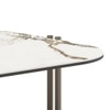 Paloma Rectangular Marble Coffee Table in Pluto Spanish Ceramic Finish
