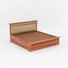 Foresta Box Storage Solid Wood Bed King Size in Natural Finish